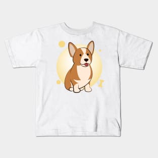 Cute corgi cartoon Kids T-Shirt